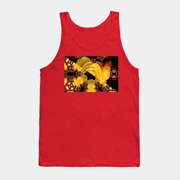 Yellow Rose Tank Top by Wolf Art / Swiss Artwork Photography